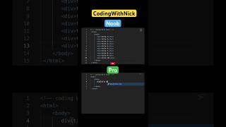 How Beginners Code vs How Pros Code ️‍ #coding #html5 #css3 #csstricks #webdesigning #shorts