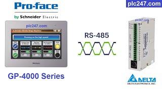 HMI Proface & PLC Delta DVP Connection