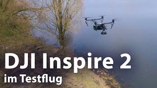 Profi-Drohne DJI Inspire 2 im Testflug