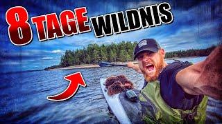 8 Tage Wildnis in SCHWEDEN #2 | Primitive Ausrüstung + Kajak | Bushcraft Survival | Fritz Meinecke