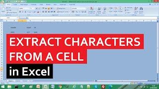 How to Extract Characters from a Cell in Excel