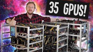What building a 1GH/s Ethereum Mining Farm Setup is like (1000mhs crypto mining rigs)