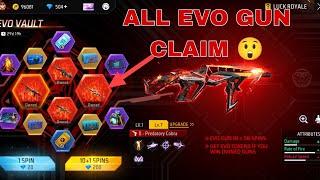 Free fire New evo vault cobra mp40 and all evo gun claims  #cobramp40 #freefireevogunskin #freefire