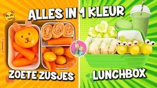 ALLES IN 1 KLEUR LUNCHBOX voor KINDEREN! *Lunchbox Ideeën Voor School 1 Uur Special! DeZoeteZusjes