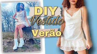 DIY VESTIDO DE ALCINHA PARA O VERÃO| DIY EASY DRESS