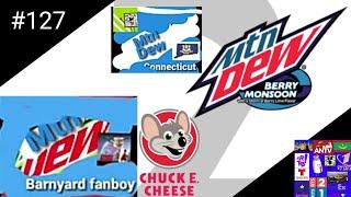 LOGO HISTORY 2 #127: MTN Dew Connecticut, MTN Dew BF, MTN Dew BM & Chuck E. Cheese