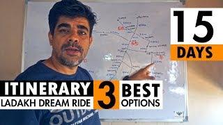 Itinerary For Ladakh Ride | 15 Days| 3 Routes