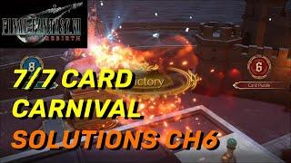 ALL Card Puzzle Solutions - Chapter 6 Card Carnival | Final Fantasy 7 Rebirth