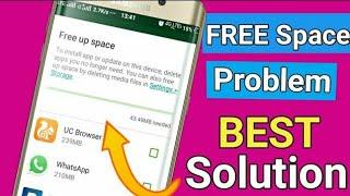 Not Enough Space problem on playstore! How to solve free up space ,Storage Space Running Out problem