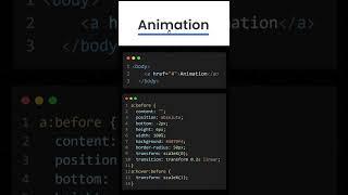 CSS Underline Hover Animation