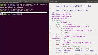 fwrite() and fread() | Module 5 | EST 102 Programming in C