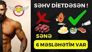 Səhv Dietdəsən! Sənə 6 Məsləhətim var|| Rauf Aliev