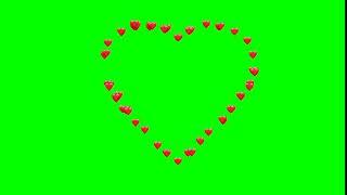 heart emoji 2d green screen 4