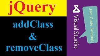 Mastering jQuery: Boost Your Asp.Net Skills with addClass and removeClass