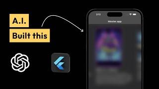 I made this Flutter Movies App completely with ChatGPT