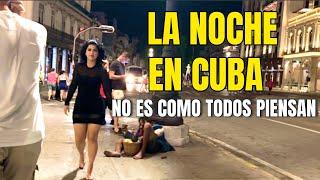 Vida nocturna en Cuba y sus calles alumbradas