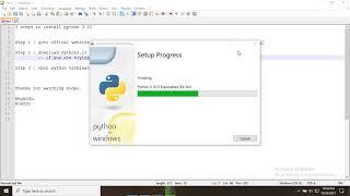 Installation of Python3.10 on winodows10 #Python3.10 #pythonforBeginners