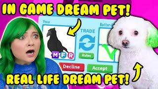 MY *REAL LIFE DREAM PET* TRADED AWAY MY *ADOPT ME DREAM PET* in ROBLOX! TRICKED BY IMPOSTER SCAMMER!