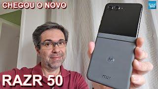 Chegou o NOVO MOTOROLA RAZR 50 - Unboxing e Primeiras Impressões - 12 GB RAM | 512 GB Arm | 4200 mAh