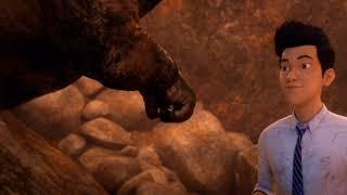 Carnotaurus Toro saves Kenji/On request@agentacronado/Jurassic World:Camp Cretaceous season 5