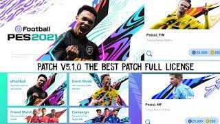 PES 2021 MOBILE PATCH V5.1.0 THE BEST PATCH FULL LICENSE