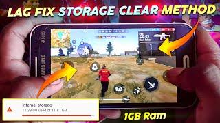 Free Fire Lag Fix Storage Clean Method For 1GB Ram