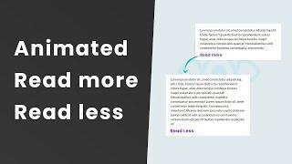 Animated Read More / Read Less Button in React