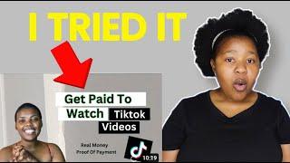 I TRIED IT: Easy Side Hustle: Get PAID to watch TIKTOK Videos - Making Money Online