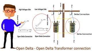 Open Delta - Open Delta Transformer connection | Delta Delta | Transformer | 1 phase Transformer