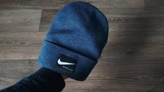 шапка nike с подворотом