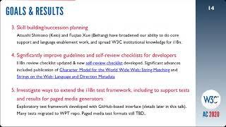 W3C Internationalization Update - April 2020, Richard Ishida