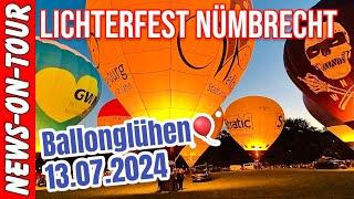 Lichterfest Nümbrecht 2024 Magisches Ballonglühen  Kurpark 13.07.2024 Nümbrechter Lichterfest 2024