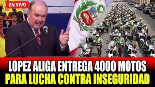 ALCALDE DE LIMA ENTREGO 4 000 MOTOS PARA LA LUCHA CONTRA EL TERR0RISMO URBANO