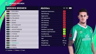 eFootball PES 2021 WERDER BREMEN Base Copy W/STATS