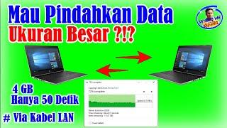 cara transfer file laptop ke laptop menggunakan kabel LAN