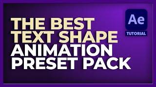 The BEST Custom Text Animation Presets | Adobe After Effects Tutorial