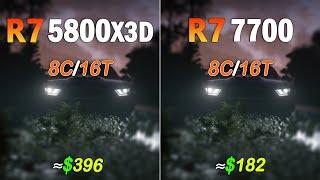 AMD Ryzen 7 7700 vs Ryzen 7 5800X3D: Which Offers Better Performance?