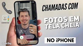 Como receber chamadas  com fotos dos seus contatos em tela cheia no iPhone?