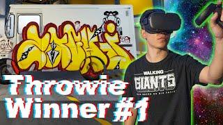 Throwie Winner #1: ZachJ! (Kingspray Graffiti VR)