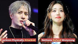 Jackson Wang Physically Attacked by a Stranger & Netizens Defend Wonyoung After A Video Goes Viral