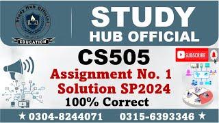 CS505 Assignment 1 Solution Spring 2024, CS505 Assignment 1 solution 2024, CS505 assig 1 solution