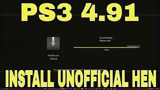 INSTALL UNOFFICIAL HEN ON PS3 4.91 Hybrid Jailbreak WORKING 100%