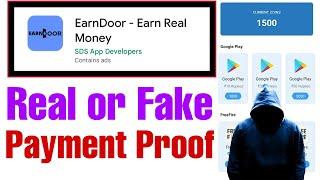 Earn Door app payment proof| Earn Door app real or fake