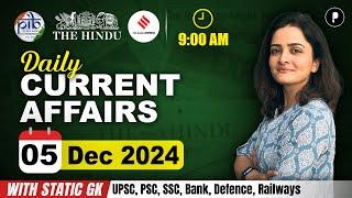 5 December Current Affairs 2024 | Daily Current Affairs | Current Affairs Today