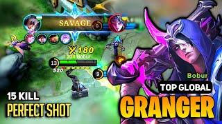 SAVAGE! Granger Best Build 2023 [ Granger Top Global Gameplay ] By Bobur- Mobile Legends