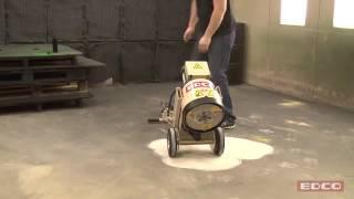 Training How to Use a 1 Disc Concrete Grinder Wedge Less Style   EDCO