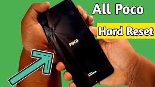 All Poco Hard Reset Without password MiUi 12/Remove pin pattern password 2021 without pc