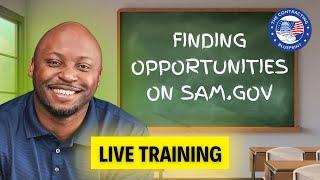 How To Find Government Contracting Opportunities  (FREE TRAINING)