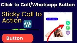 How to make Click to Call, Whatsapp button in website।। Floating Action Button