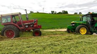 Chopping Hay and Getting Stuck! Day Two of First Crop! (2024 Hay Season)